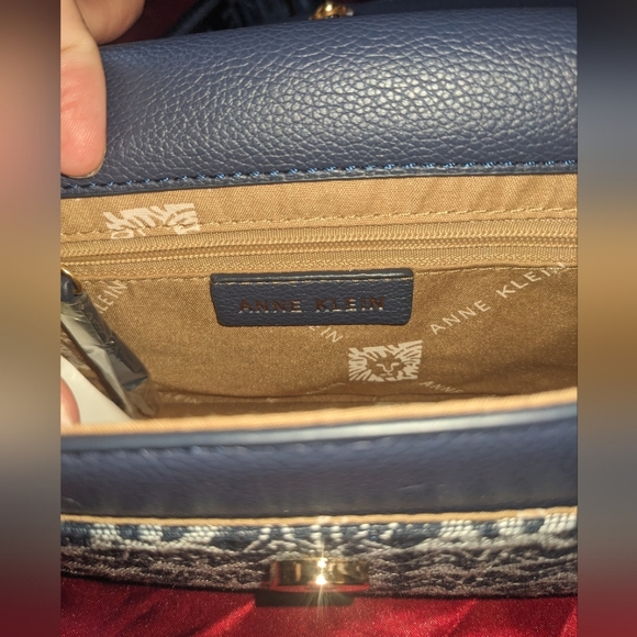 Anne Klein Flap Crossbody Bag & Wallet Set - Picture 9 of 16